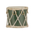 Decorative Green Drum - Small